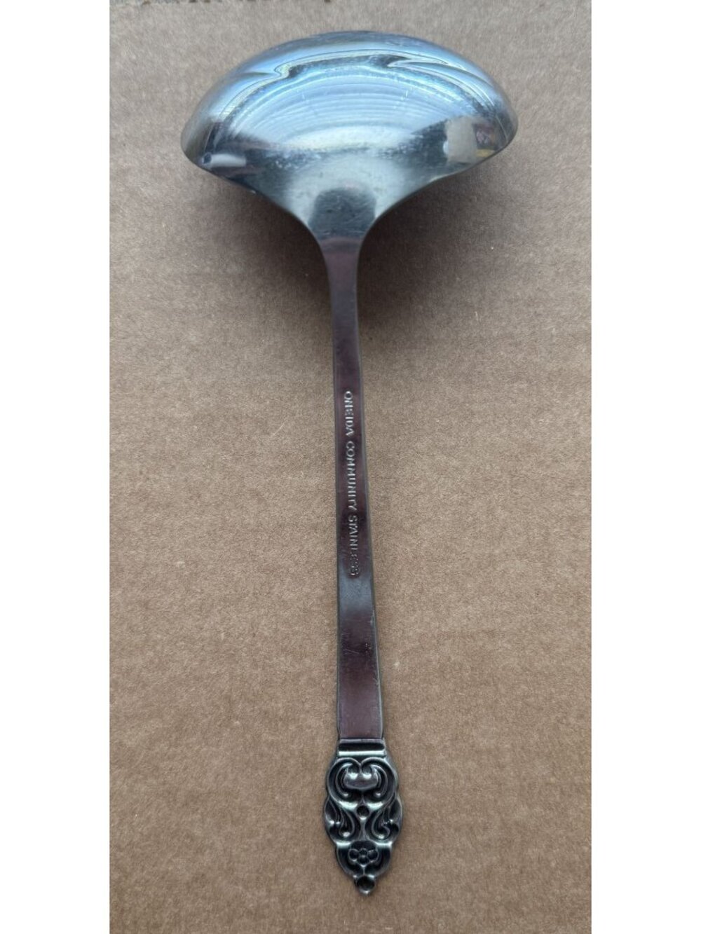 Oneida Community Vinland (Stainless) Pattern Solid Gravy Ladle 7-inch